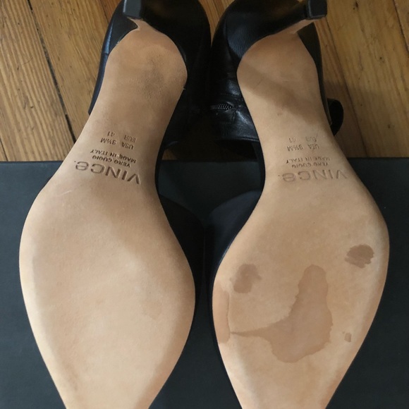 Vince black leather close toed heels - Picture 5 of 7